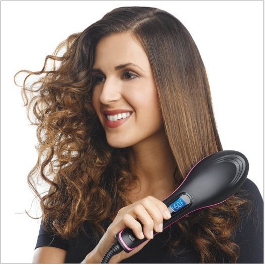 Hair Straightening Brush Fast Natural Straight Hair Styling
