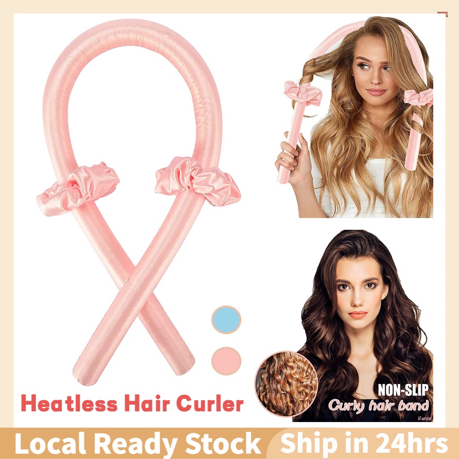 Heatless Hair Curling Rod Hair Curler Silk Hair Roller No Heat Curl  Headband Hair Ribbon Curler DIY Hair Style Tool Set | Shopee Malaysia