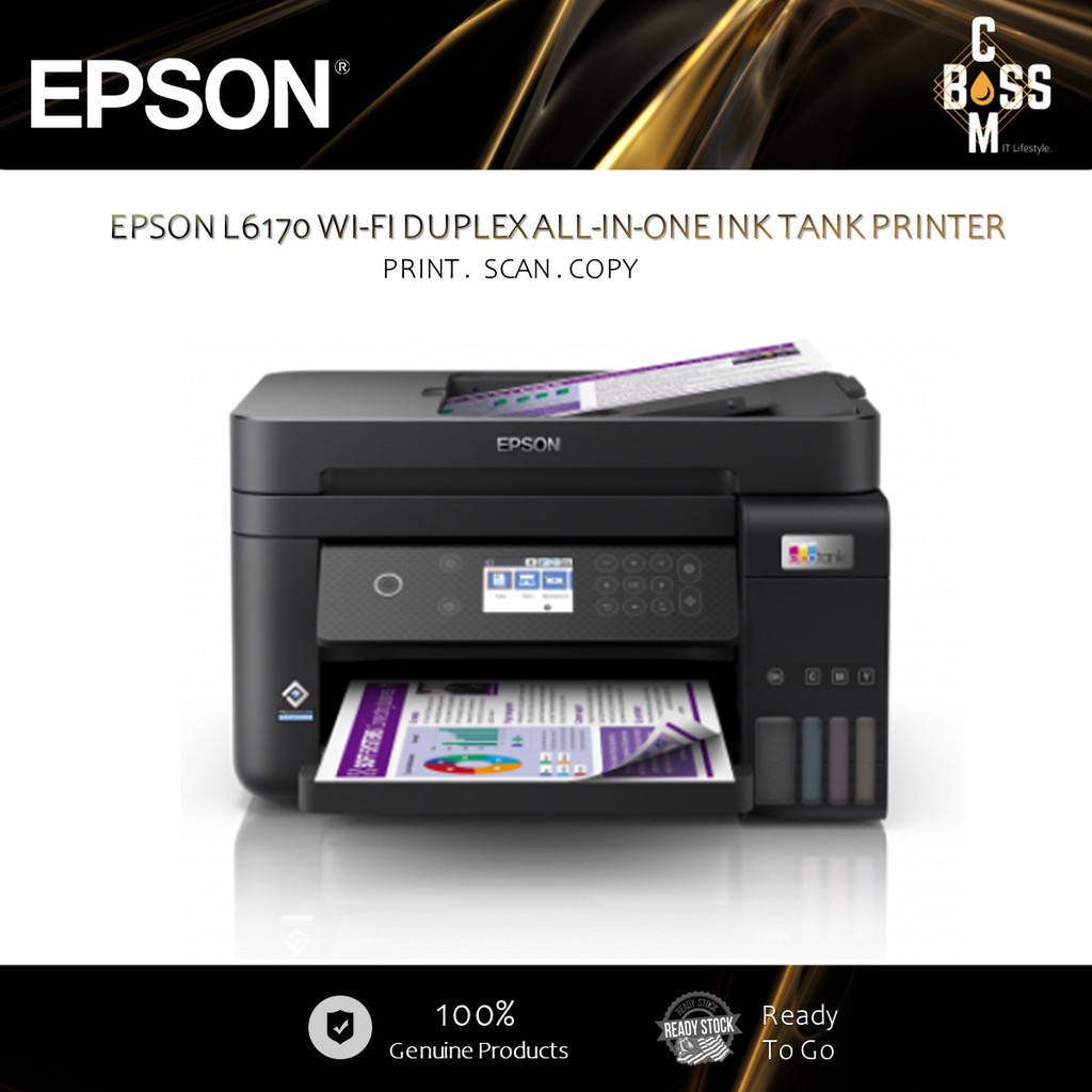 Hot Model Epson L6170 Wi Fi Duplex All In One Ink Tank Printer Print Scan Copy Shopee 7813