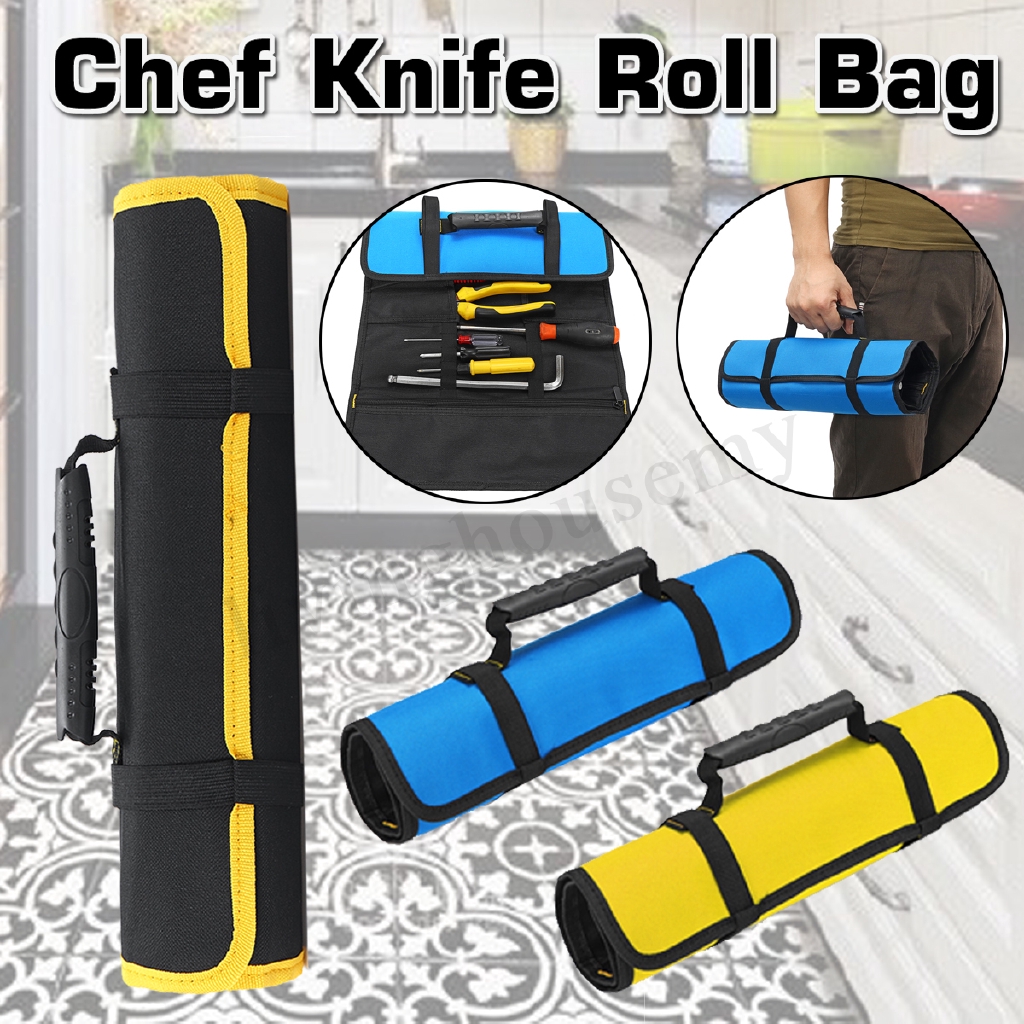 Multi Function Roll Up Pouch Wrench Socket Slot Tool Folding Bag Case