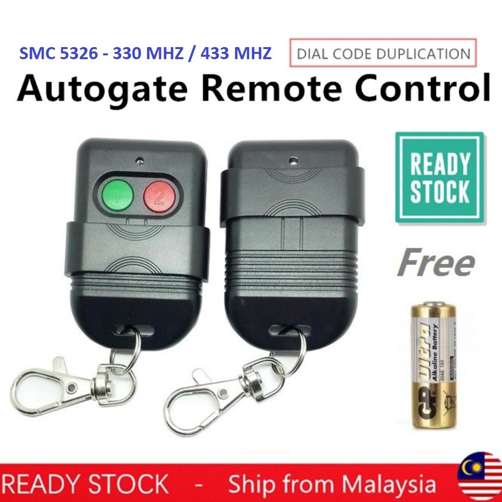 Auto gate SMC5326 AutoGate Door Remote control 330 MHZ / 433 MHZ! 2