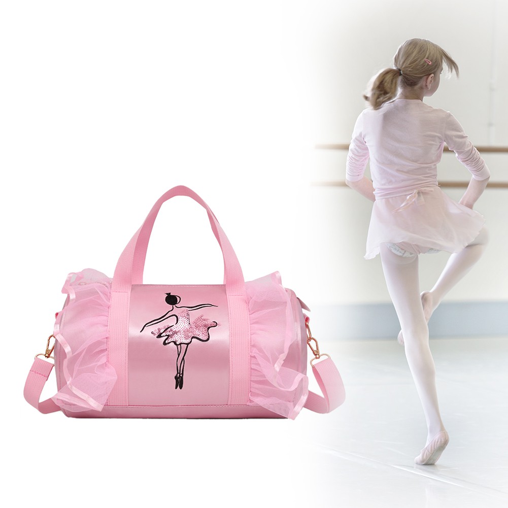 embroidered ballet bag