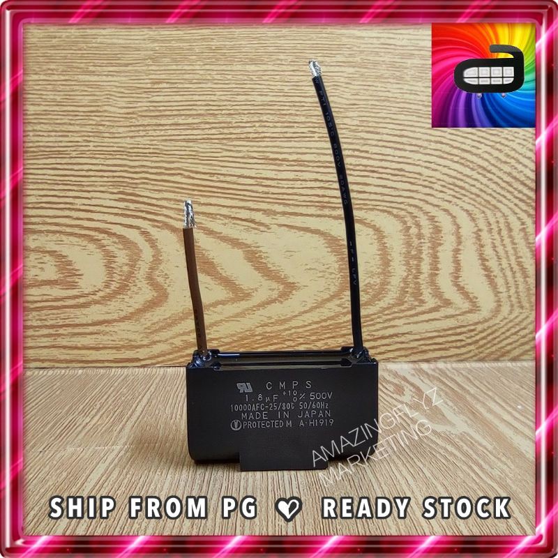 Spare Part PANASONIC/ KDK 1.8uF Ceiling Fan Capacitor[Original