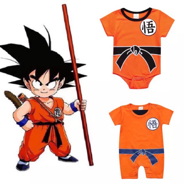 Baby Cartoon Dragon Ball Goku outfits Romper Bodysuit Long/short Sleeve Jumpsuit | Shopee Malaysia