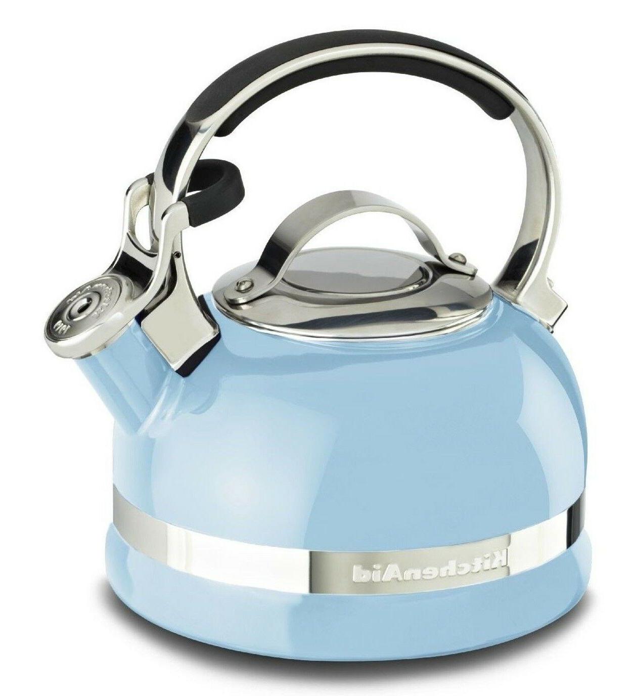 KitchenAid 1.9L 2-Quart Stove Top Kettle (Cameo Blue) KTEN20SBEU Porcelain  Enamel with Stainless Steel Full Trim Handle | Shopee Malaysia