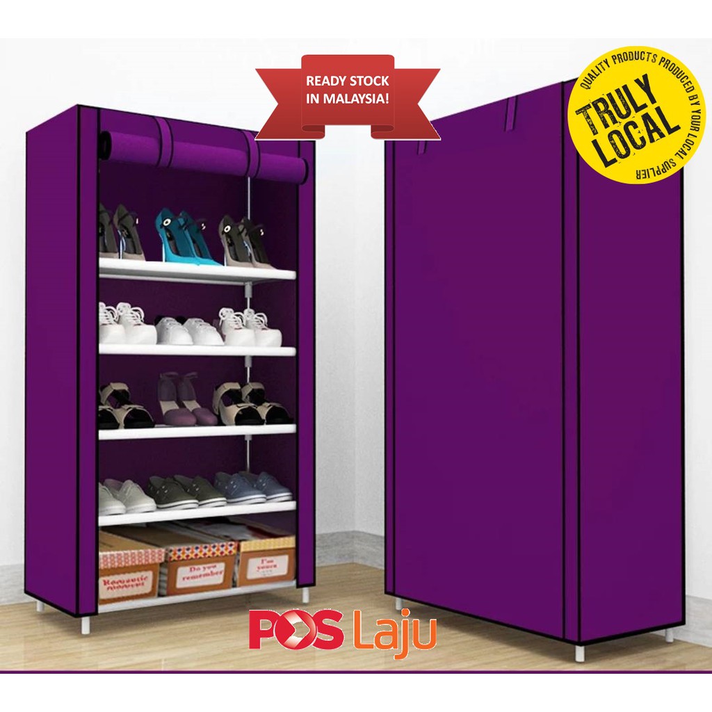 Free Shipping Shoes Rack Dustproof Multilayer Shoe Cabinet Shelf Shoes Storage Shopee Malaysia