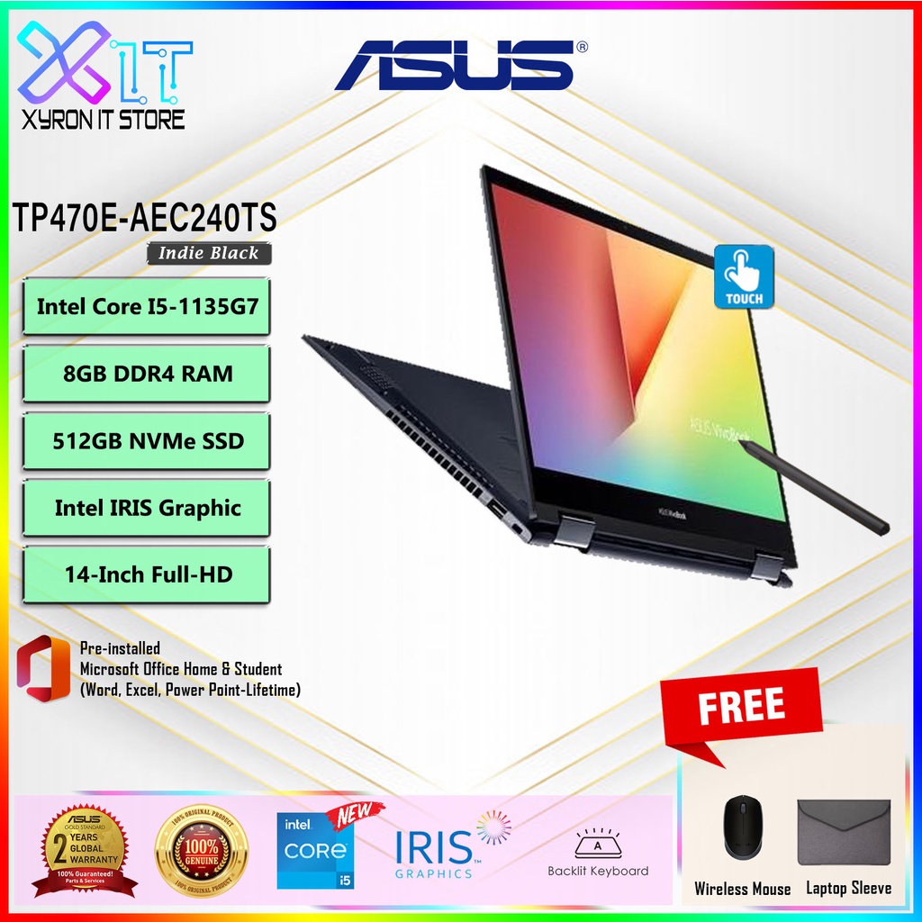 Asus Vivobook Flip 14 Tm420u Aec551ts Tp470e Aec240ts Core I5