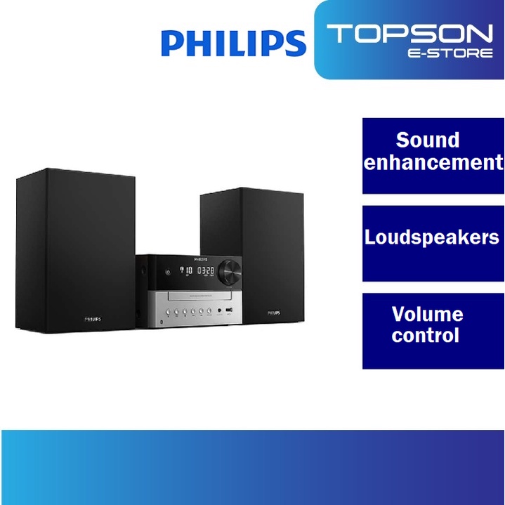 Philips TAM3205/12 Bluetooth Micro Music System (CD, MP3-CD, USB, FM ...