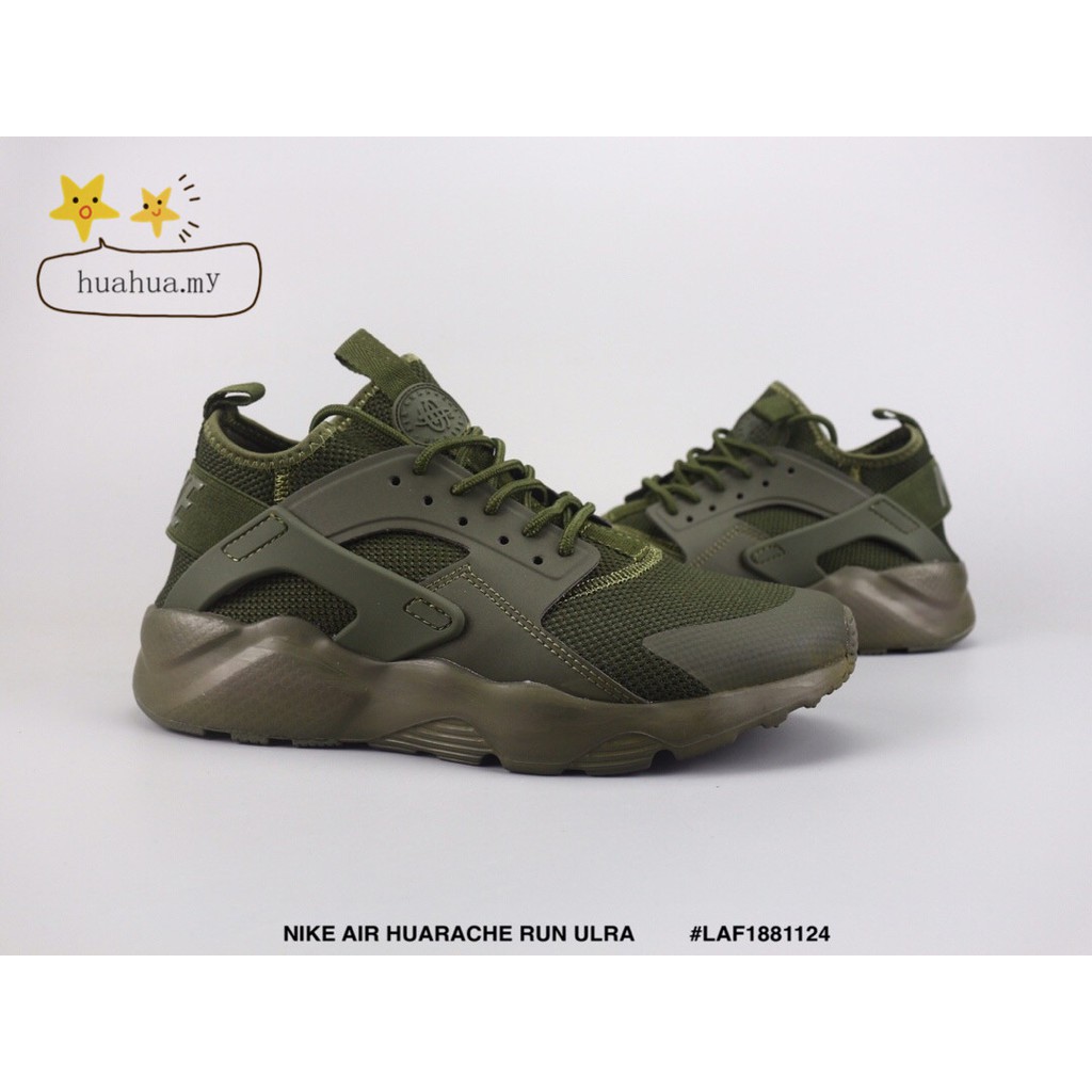 nike air huarache olive green