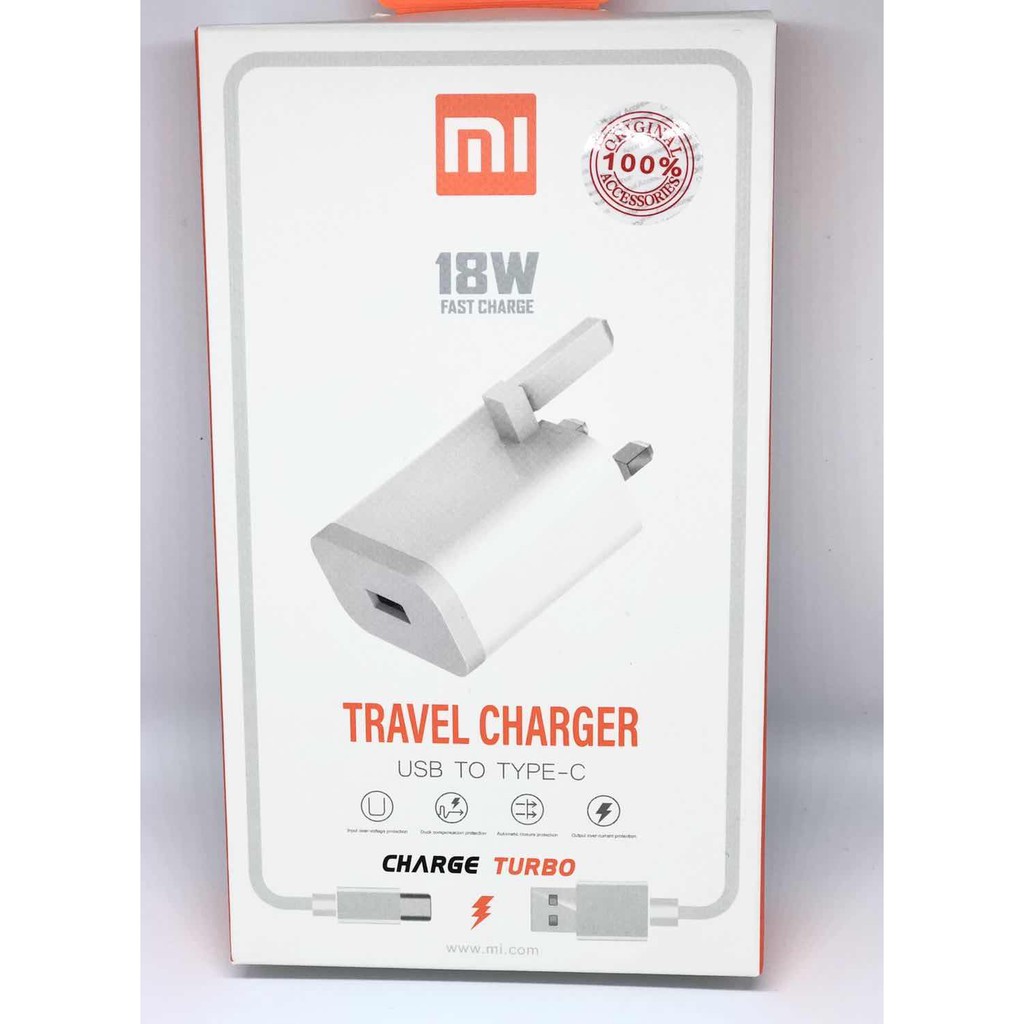 100 Original Mi 18w Charger Xiaomi Redmi Fast Charger With Micro Type