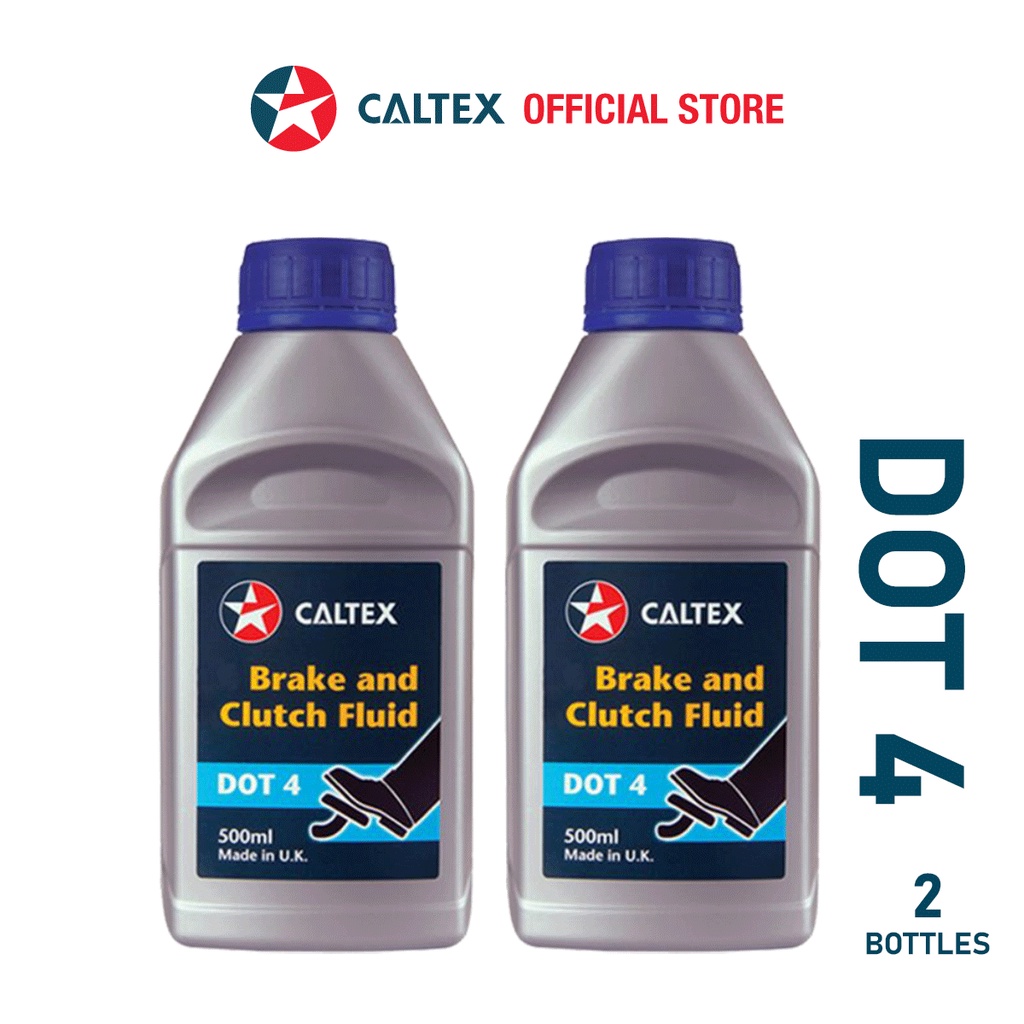 [2 bottles] CALTEX Brake and Clutch Fluid DOT 4 (500ml) Shopee Malaysia