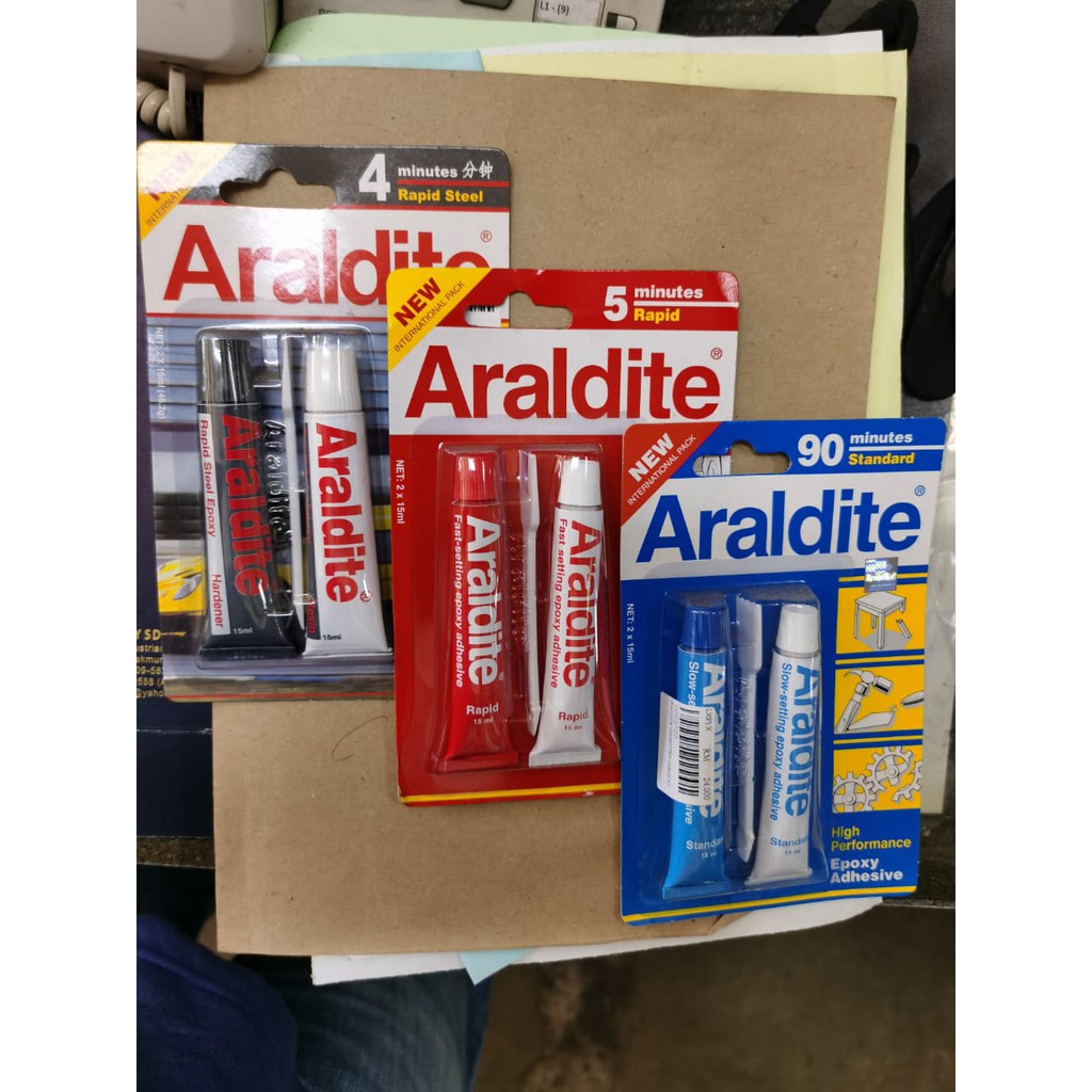 ARALDITE RAPID/ RAPID STEEL/ STANDARD EPOXY ADHESIVE GLUE HIGH