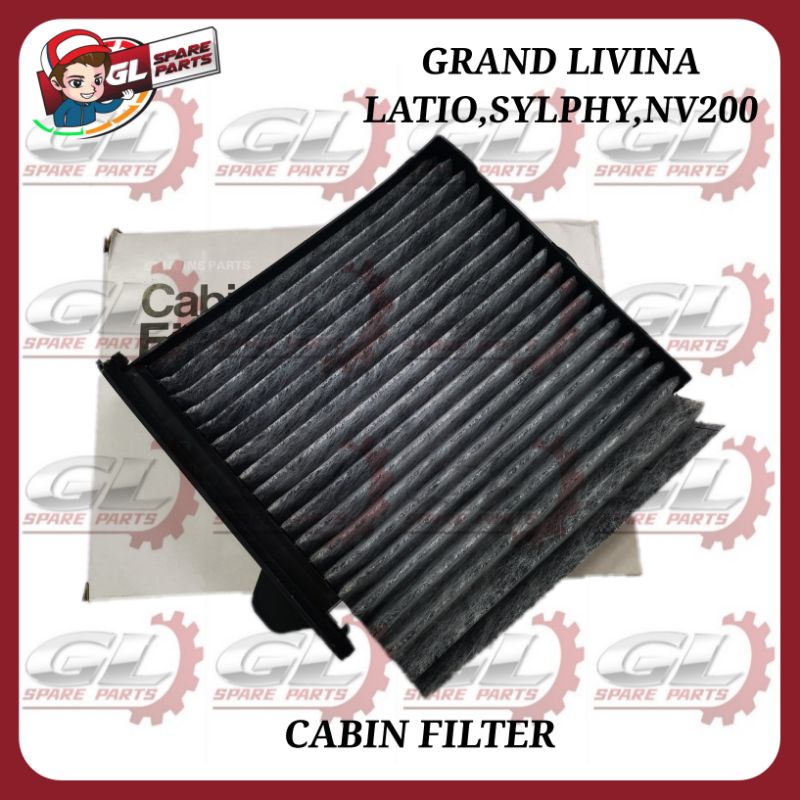 (CARBON) NISSAN GRAND LIVINA LATIO SYLPHY NV200 CABIN FILTER AIRCOND