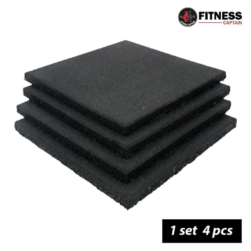 Sport Fitness Rubber Gym Carpet 2 5cm Thickness Mat Flooring 4 Pcs