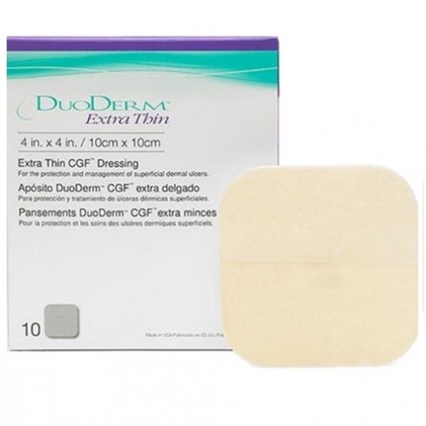 DUODERM EXTRA THIN DRESSING 10CM x 10CM 10'S