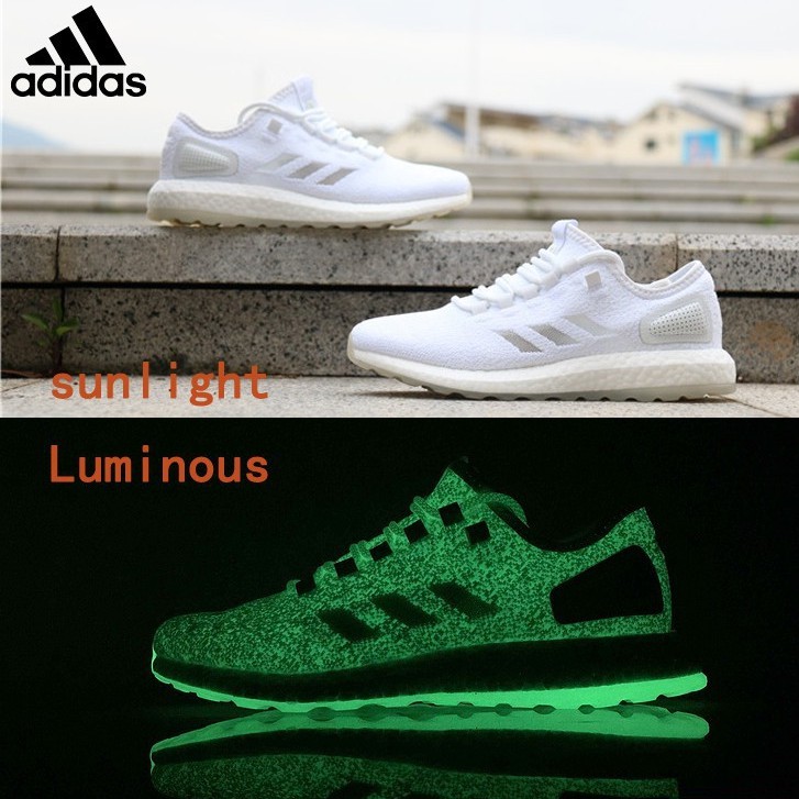 adidas pure boost glow in the dark