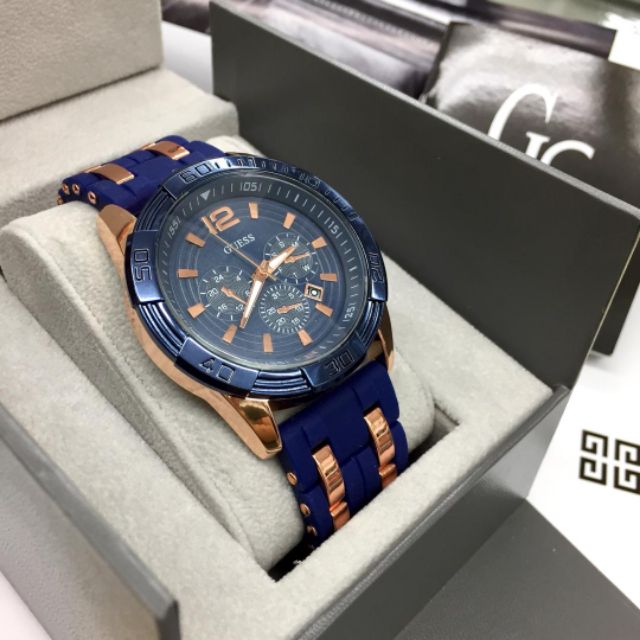 Guess Watch For Men Blue Color Shopee Malaysia