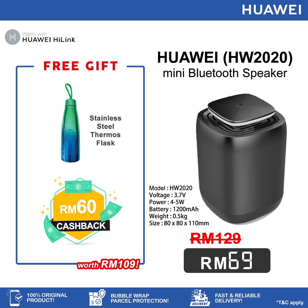 huawei hw2020 bluetooth speaker battery life