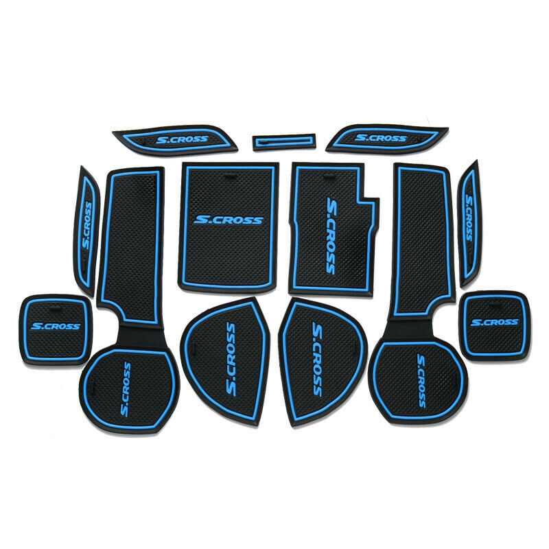 For Suzuki Sx4 S Cross 13pcs Set Interior Door Mat Cup Pads Holder
