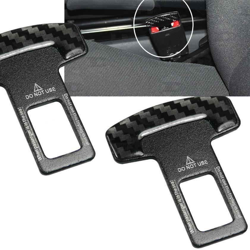 Seat Belt Buckle Buzzer Carbon Alarm Stopper Plugs Shopee Malaysia