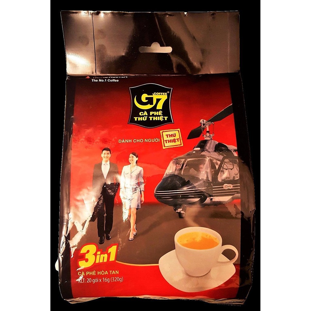 G7インスタントコーヒー3in 1 1, 2 2パック 3 32??0g 320g, Ca Coffee G7 Instant Pack Phe  Thiet Thu in お得クーポン発行中 Ca