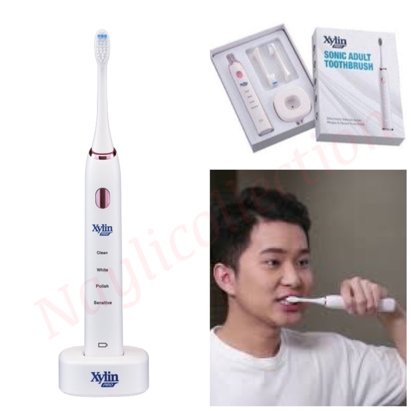 Xylin Pro Sonic Adult Toothbrush Brushhead Automatic Battery Cosway