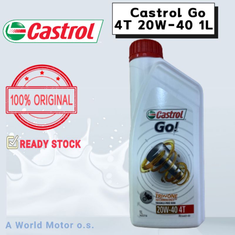 Castrol Go 4T | CASTROL GO! 4T 10W40 1L, Super multi-grade motor oil – MPVZ