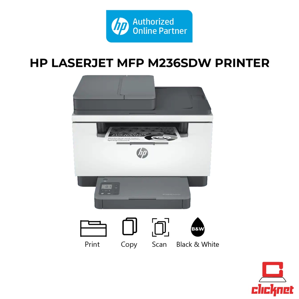 Hp Laserjet Mfp M236sdw Printer 9yg09a Shopee Malaysia