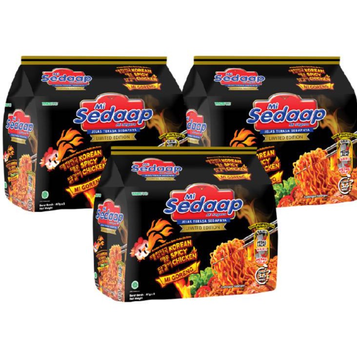 Mi Sedaap Korean Spicy Chicken Limited Edition 87g X 5pcs Shopee Malaysia