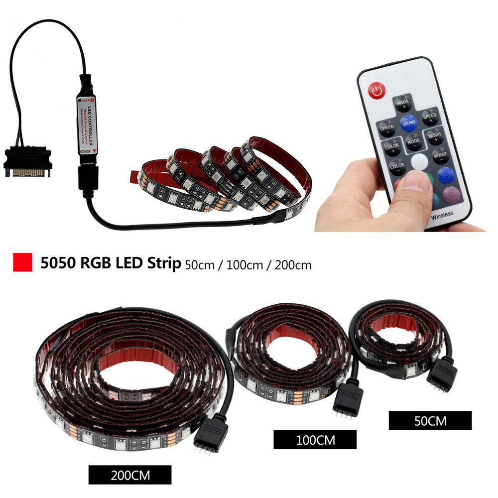 PC Sata LED Strip Light 5050 RGB Computer Case Strip Light Full Set