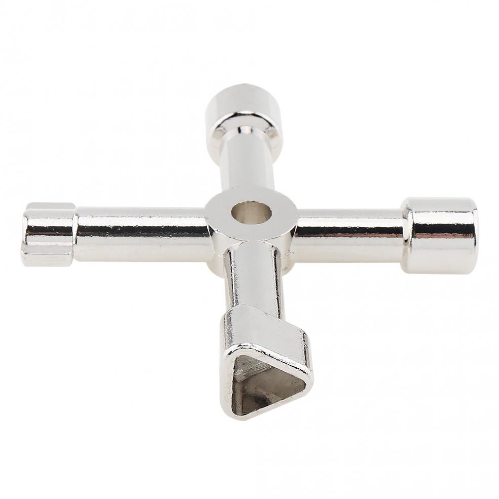 Versatile Reliable Multi-function 45 # Steel Key Wrench Cross Triangle Plumber Essential Premium - Image 2
