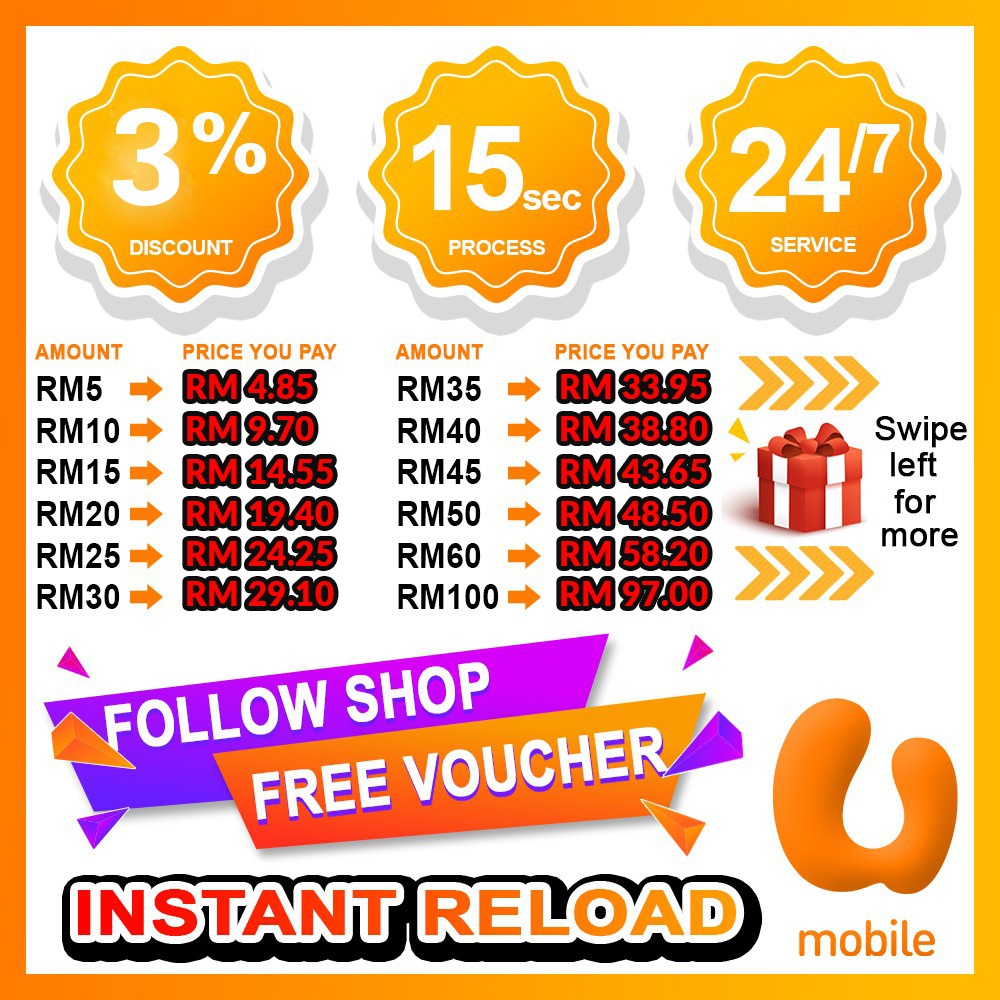 Package umobile prepaid U Mobile