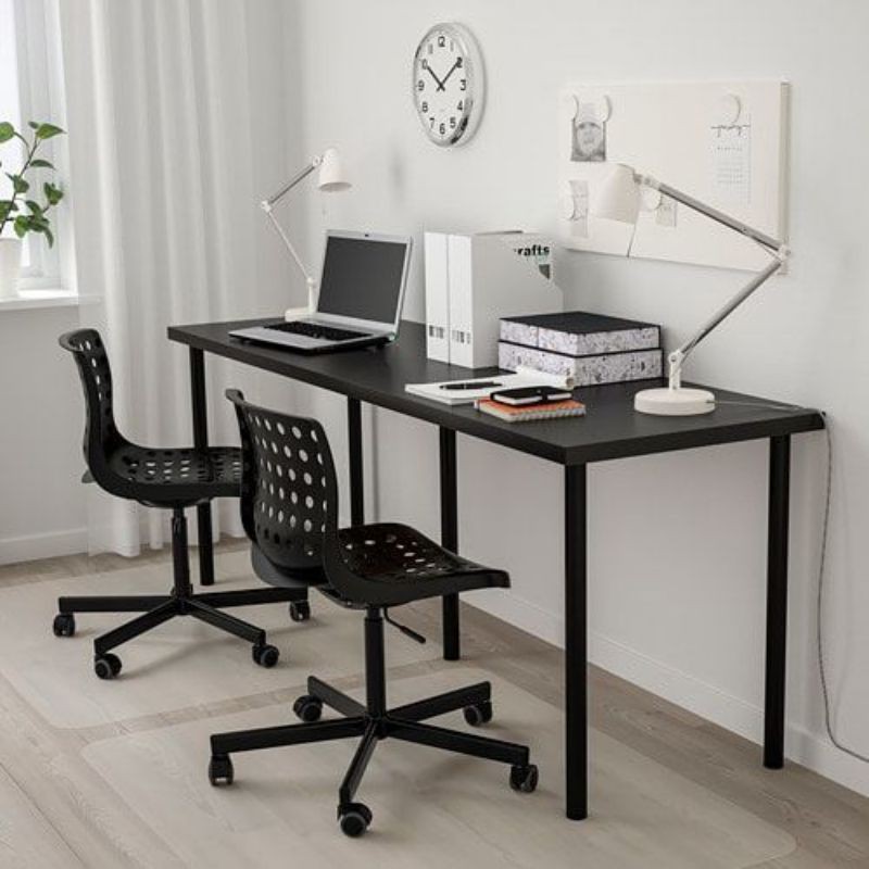  IKEA  LINNMON ADILS Black Colour Office  Desk  Work 