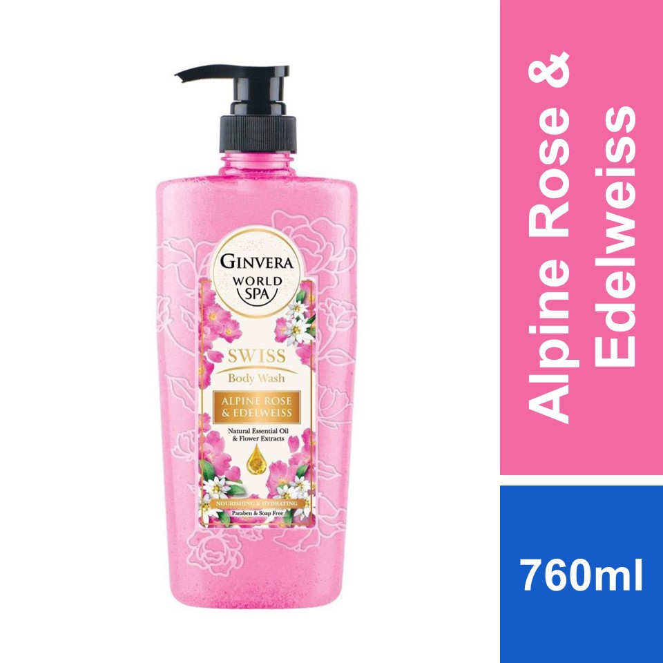 Ginvera World Spa Body Wash Alpine Rose & Edelweiss 760ML Shopee Malaysia