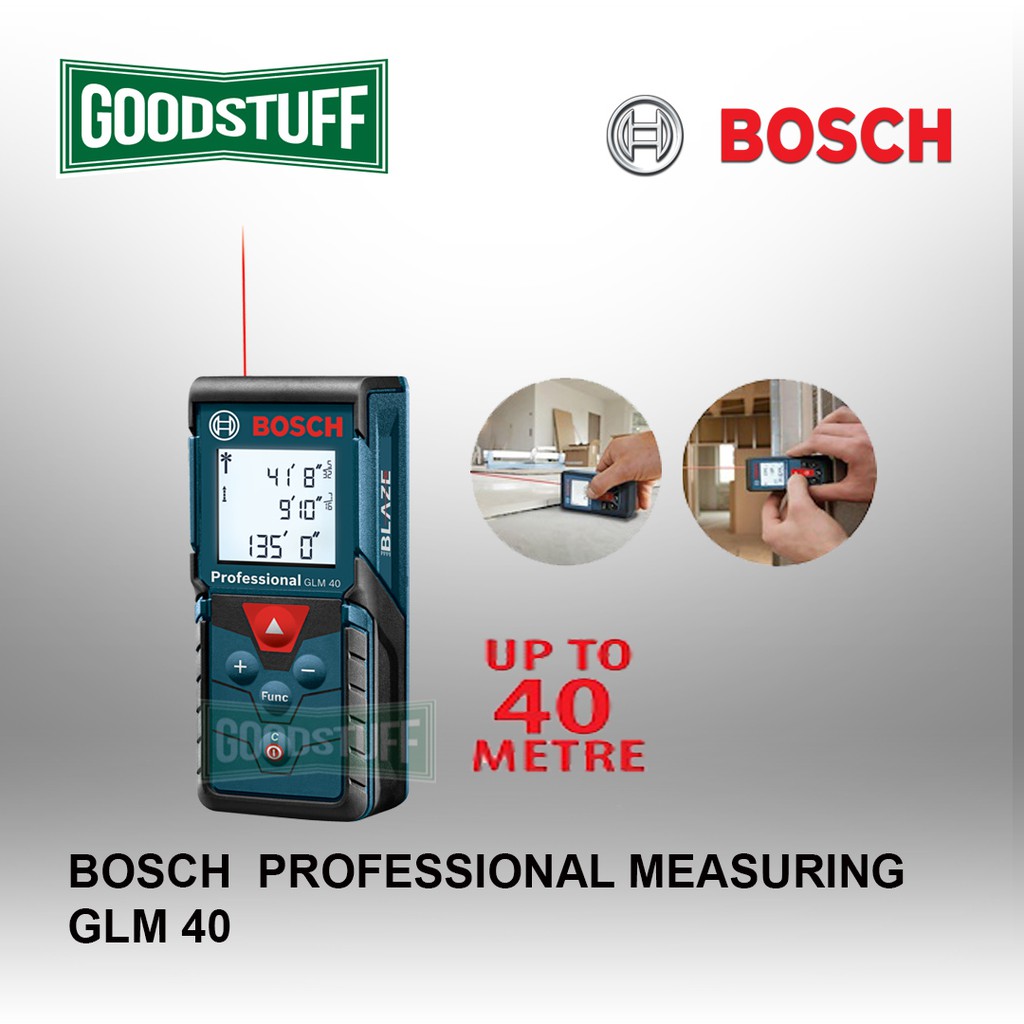 Bosch Glm 40 Laser Measuring Shopee Malaysia