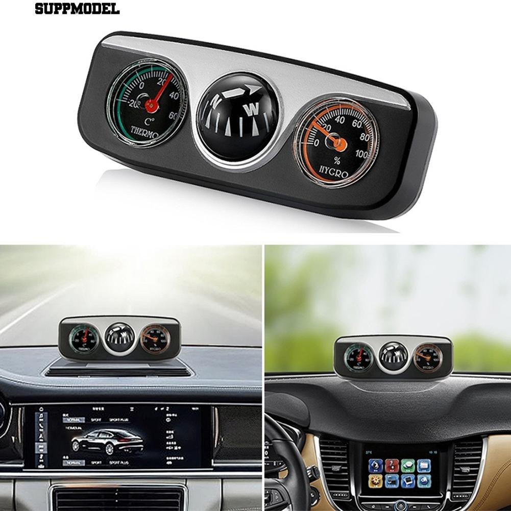 Suppmodel Vehicle Ball Compass Hygrometer Interior Accessories Car