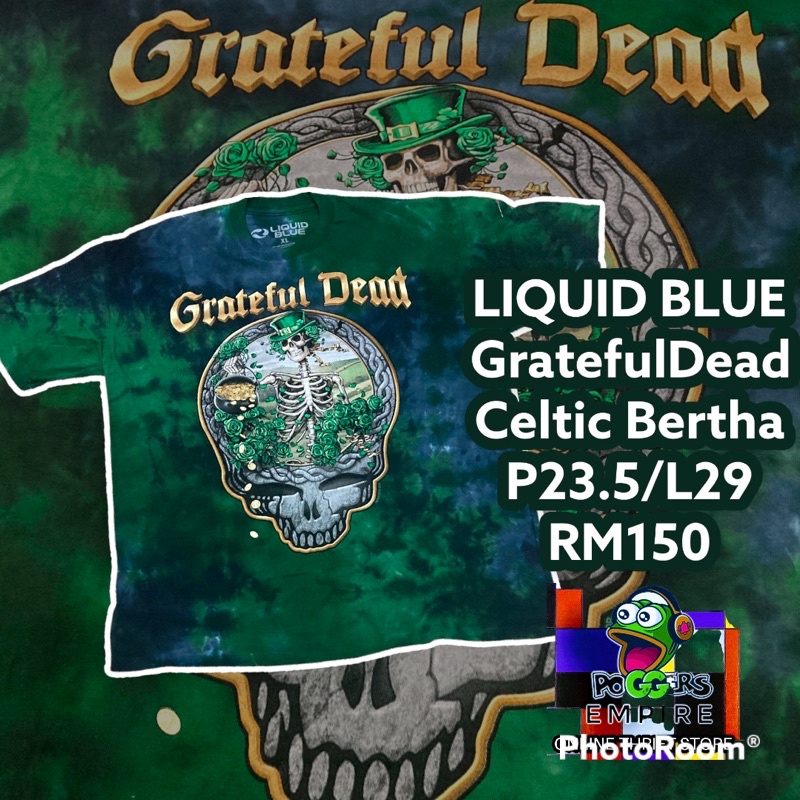 LIQUID BLUE GRATEFUL DEAD CELTIC BERTHA TEE SHIRT