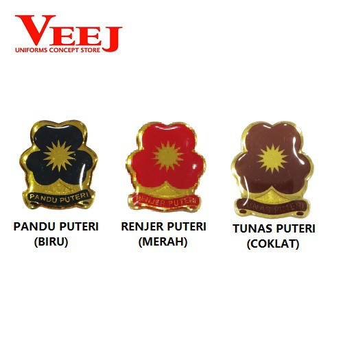 Pandu Puteri Pin Renjer Puteri Pin Tunas Puteri Pin Shopee Malaysia