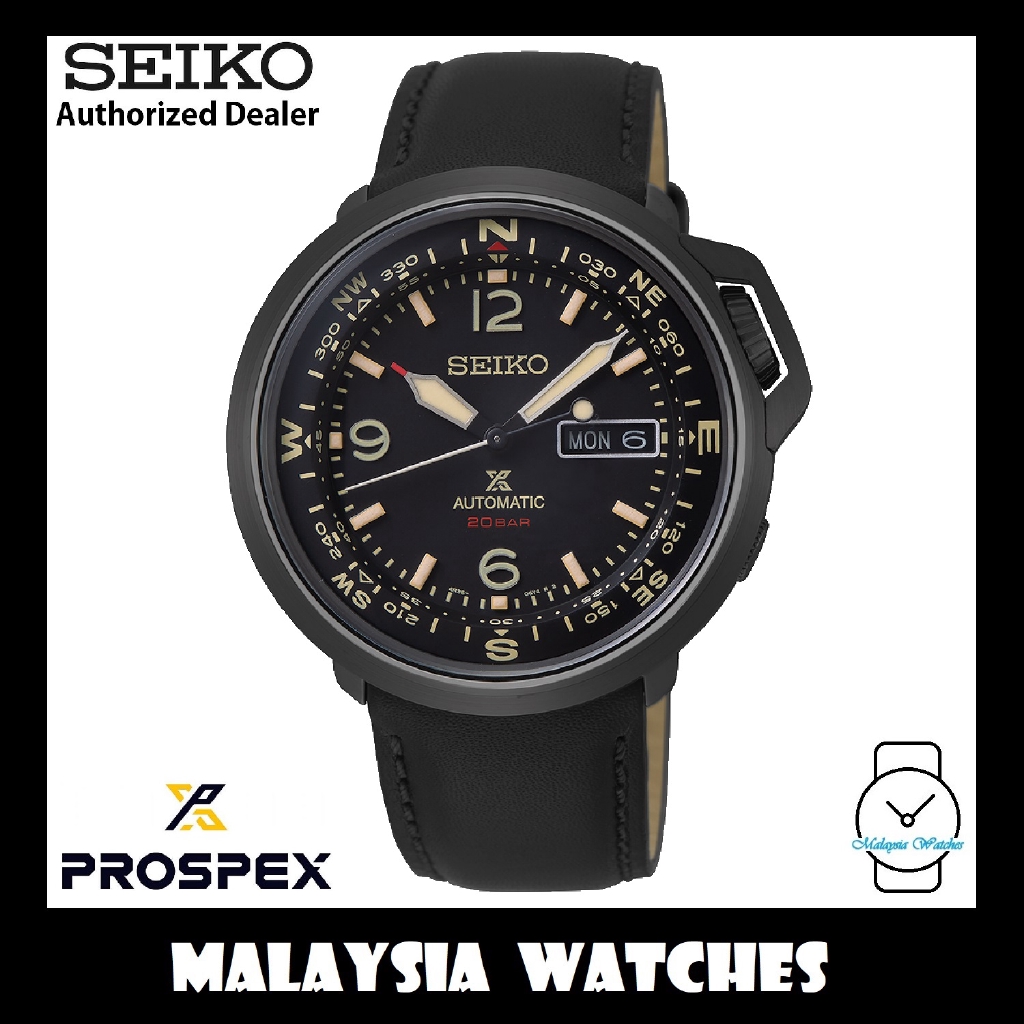 Seiko Prospex SRPD35K1 Automatic Field Compass 200M Black Leather Strap  Gents Watch | Shopee Malaysia