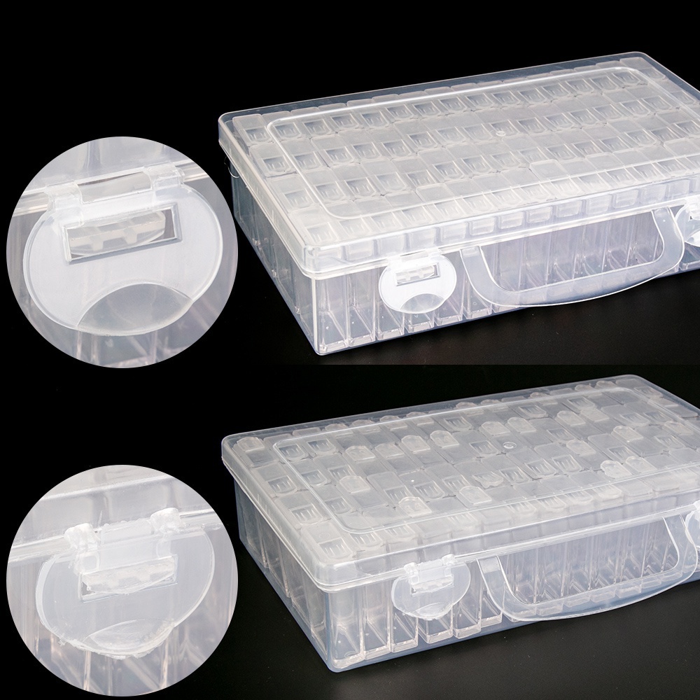 Hardware Build 64/42/24/12/6Slots Diamond Painting Tools Beads Container Rhinestone Embroidery Stone Storage Accessor... - Image 3