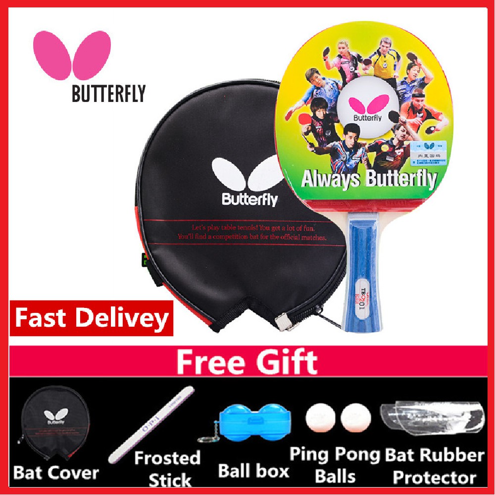 TBC-202 UK Butterfly Table Tennis Paddle / Bat with Case: TBC202 New 