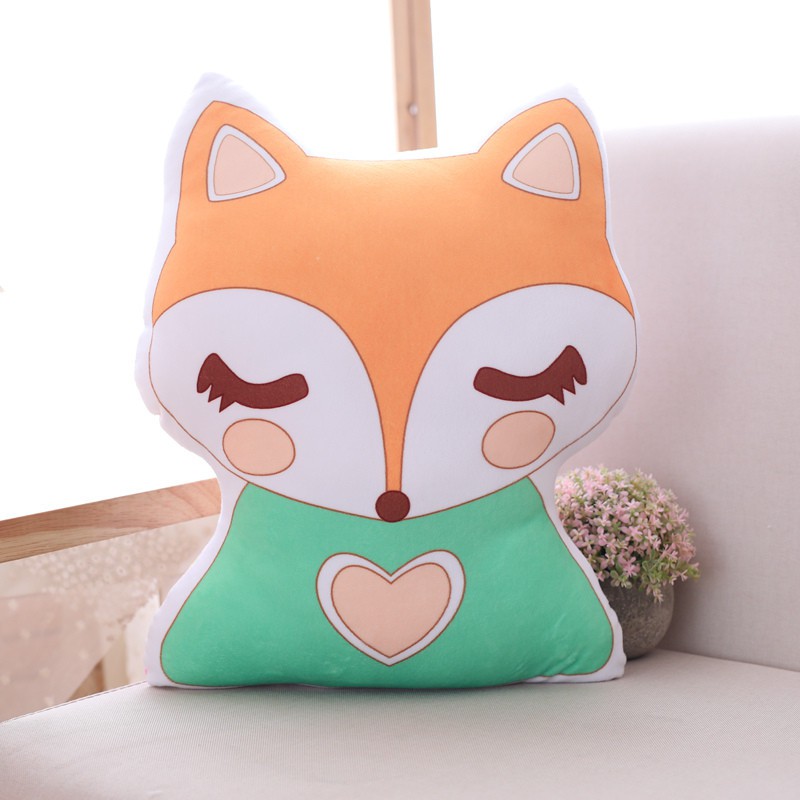 Cute Unicorn Fox Stuffed Baby Toys Soft Animal Shaped Pillow