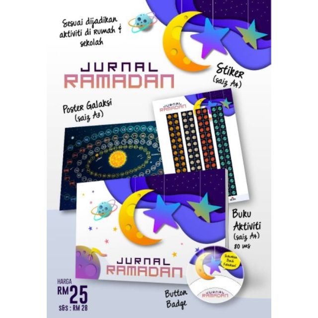 Diari Jurnal Ramadhan Kanak Kanak Shopee Malaysia