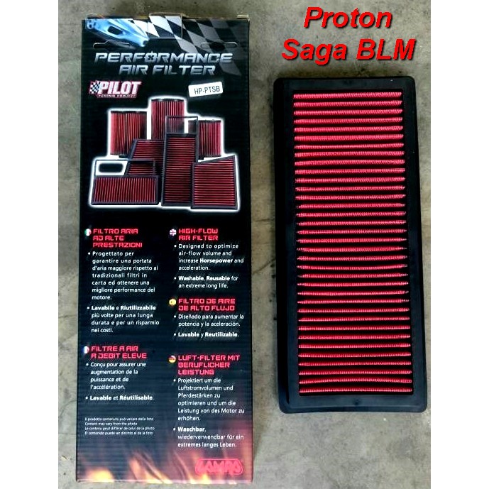 Proton Saga Blm Se Fl Flx Persona Vvt Iriz Drop In Air Filter High Performance Washable Filter Shopee Malaysia