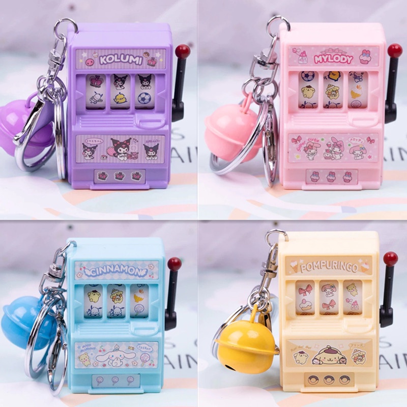 Kawaii Sanrio Casino Game Console KeyChain Melody Cinnamoroll Kuromi