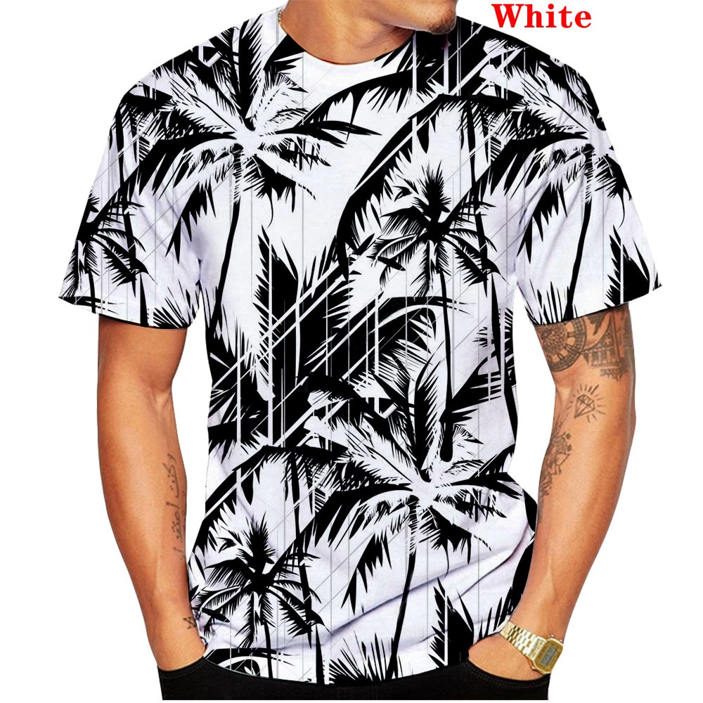 HOT SALE!!! Mens Fashion tropical Aloha Hawaiian Floral 3d Printed Beach Shirts Men Short Sleeve Tops