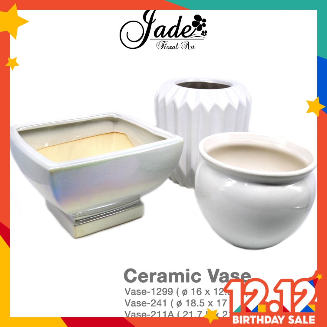 PREMIUM GOLD CERAMIC VASE PASU FLOWER POT PASU PREMIUM GOLD CERAMIC VASE PASU FLOWER POT PASU