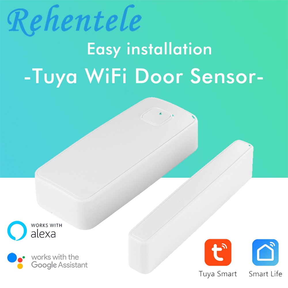 Tuya Smart Life Alexa Google Home Assistant Tuya Wireless Wifi Window Door Contact Sensor Battery Powered Shopee Malaysia