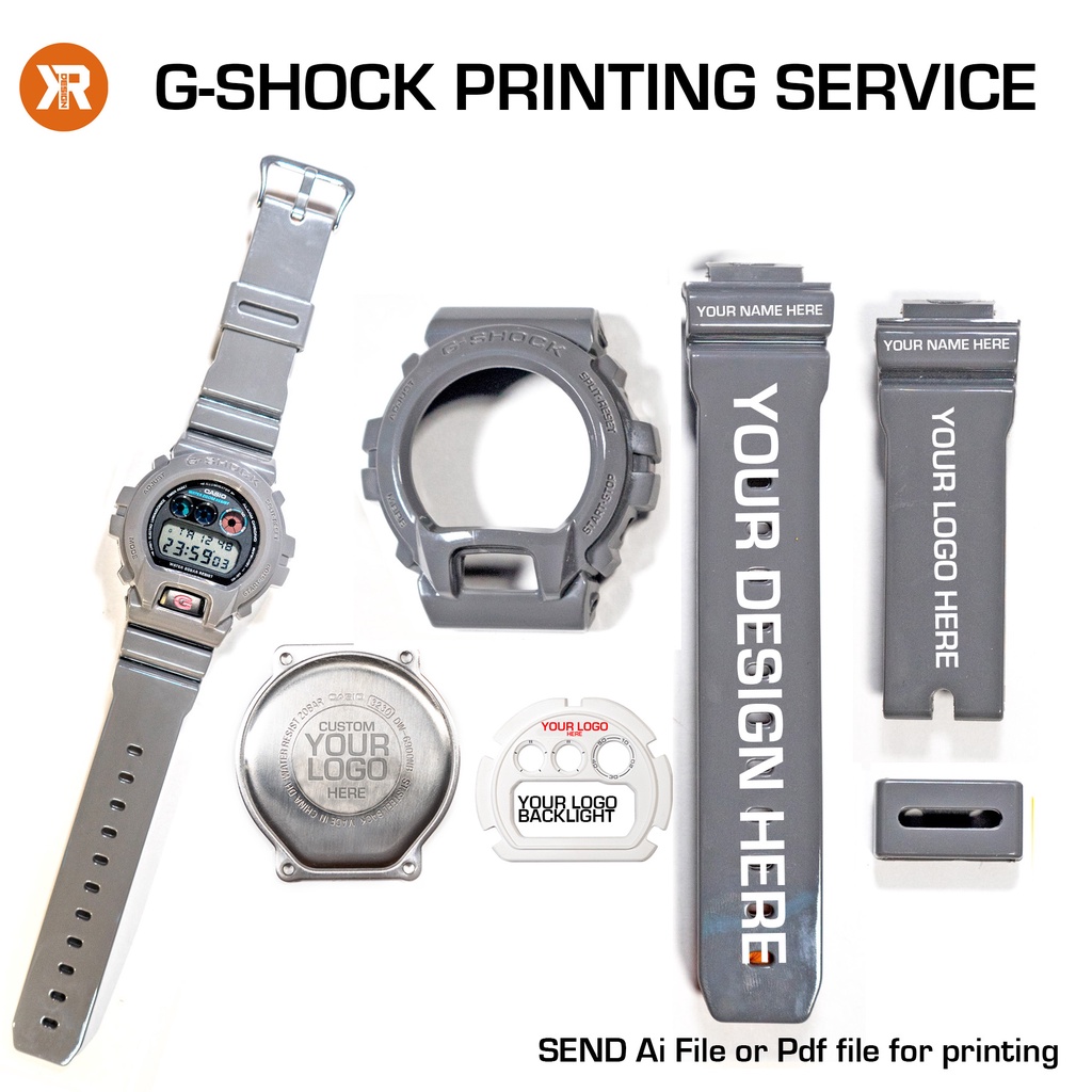 G Shock Dw6900 Custom Grey Glossy Bnb Custom Blue Withwithout