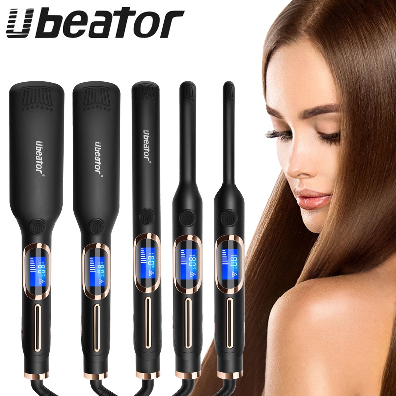 New Curling Iron Hair Straightener Iron Ceramic Straightening Styling Tools Hair Curler Flat Iron Beard Straightener